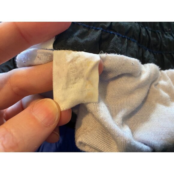 NIKE Vintage 80s 90s Lined Logo Shorts Blue Medium/Large? See Measurements - Picture 9 of 9